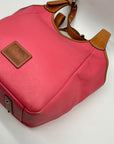 Dooney & Bourke Pink Pebbled Grain Leather Patterson Penelope Shoulder Bag