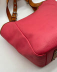 Dooney & Bourke Pink Pebbled Grain Leather Patterson Penelope Shoulder Bag