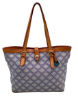 Dooney & Bourke Lavendar Monogram Canvas Tote Bag