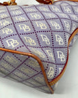 Dooney & Bourke Lavendar Monogram Canvas Tote Bag