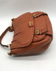 Coach Camel Brown Pebbled Leather Crossbody Bag