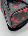 Michael Kors Black Abbey Rose Print Backpack