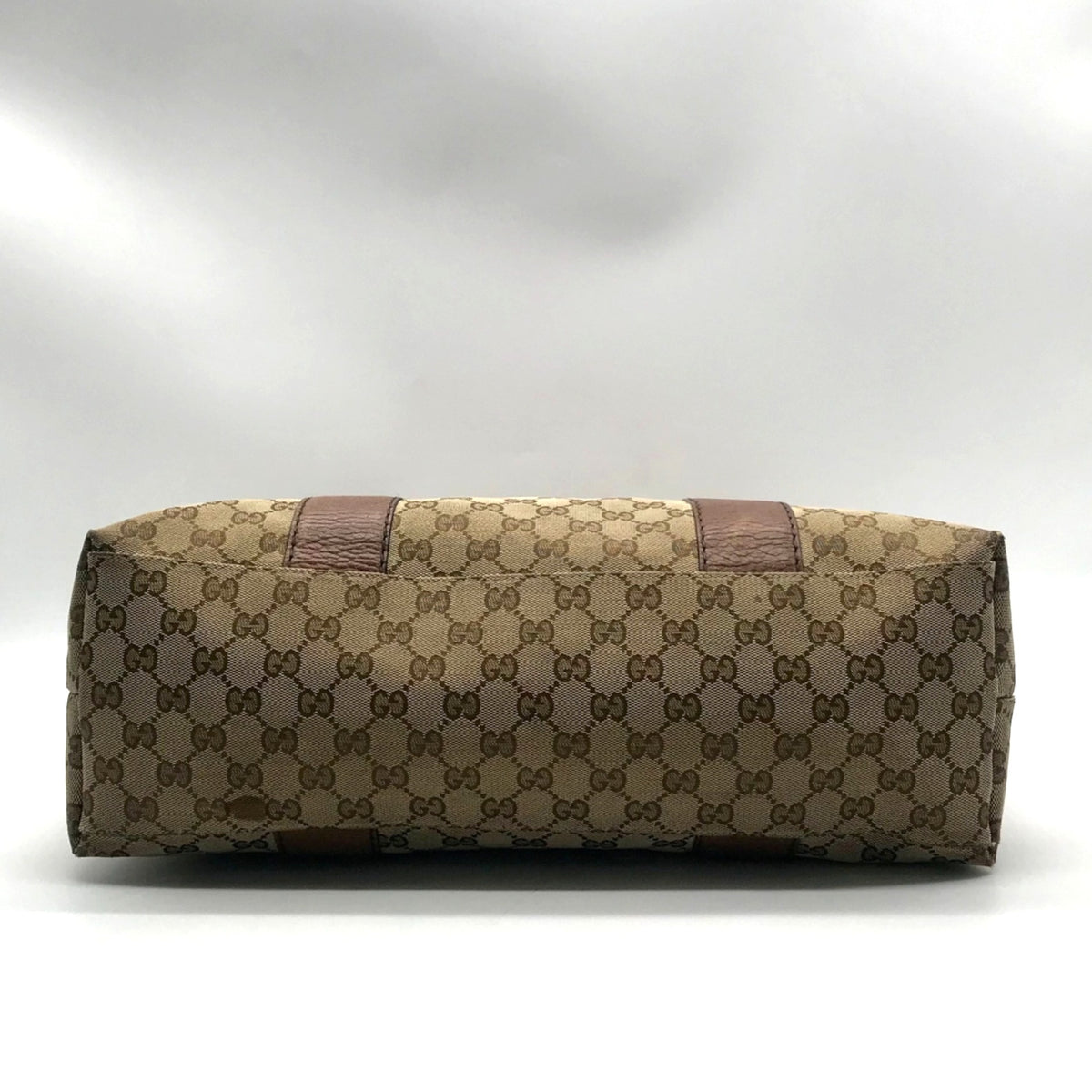 Gucci GG Khaki Signature Canvas Libeccio Tote Bag