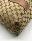 Gucci GG Khaki Signature Canvas Libeccio Tote Bag