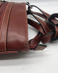 Stauer Brown Italian Leather Crossbody Bag