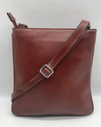 Stauer Brown Italian Leather Crossbody Bag