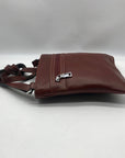 Stauer Brown Italian Leather Crossbody Bag