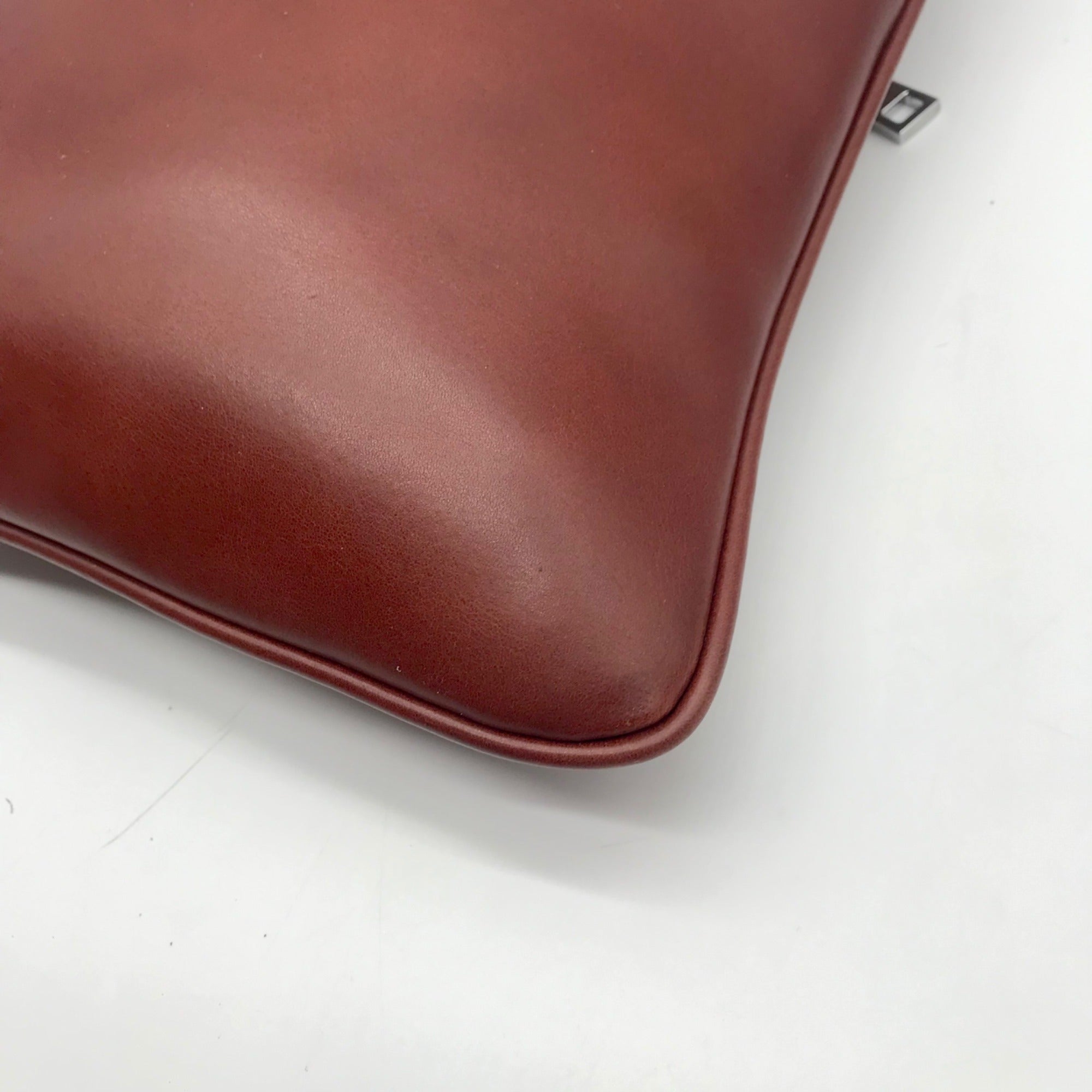 Stauer Brown Italian Leather Crossbody Bag