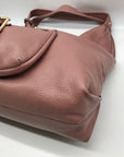 Michael Kors Mauve Pebbled Leather Austin Hobo Bag