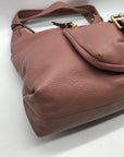 Michael Kors Mauve Pebbled Leather Austin Hobo Bag