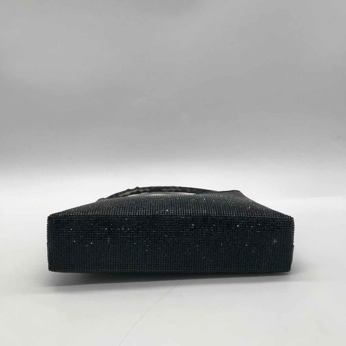 Urban Expressions Black Rhinestone Embellished Evening Shoulder Bag