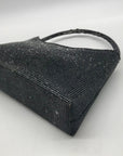 Urban Expressions Black Rhinestone Embellished Evening Shoulder Bag