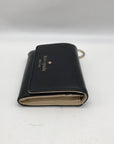 Kate Spade Black Leather Staci Business Card Holder Wallet