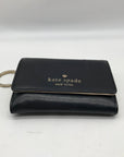 Kate Spade Black Leather Staci Business Card Holder Wallet