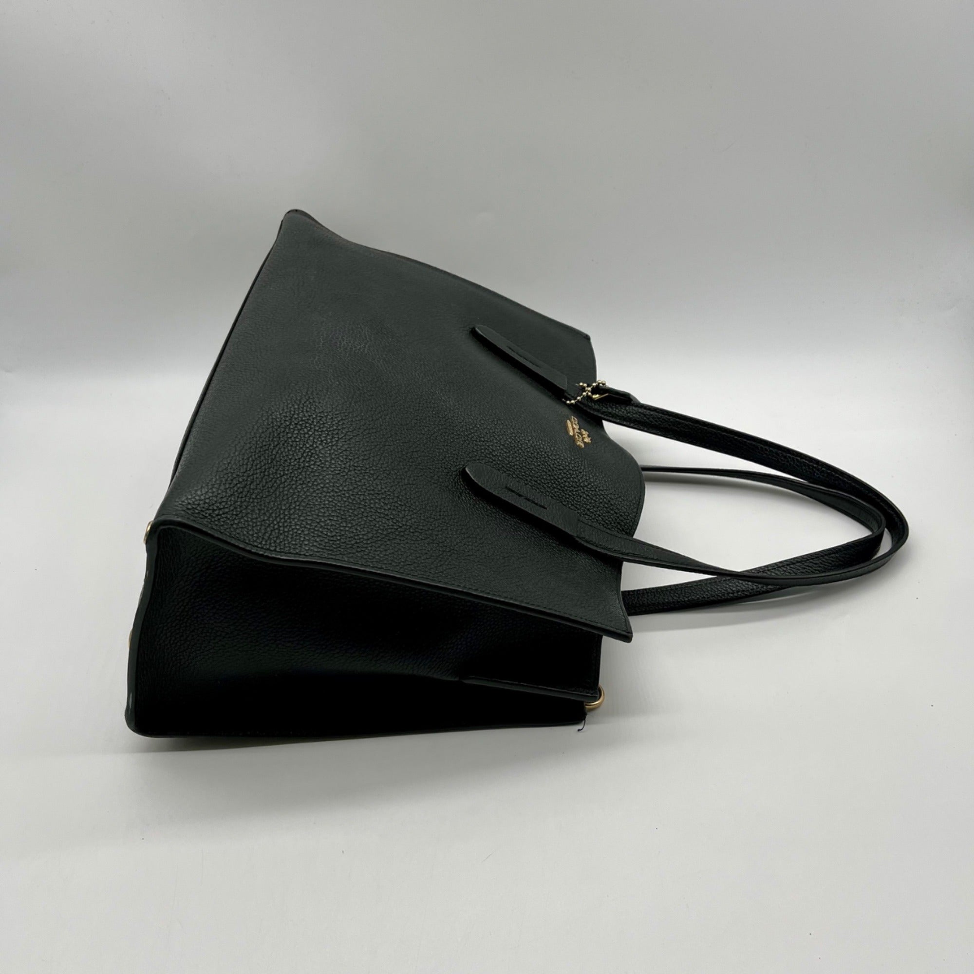 Coach Black Pebbled Leather Charlie Carryall Bag 25137