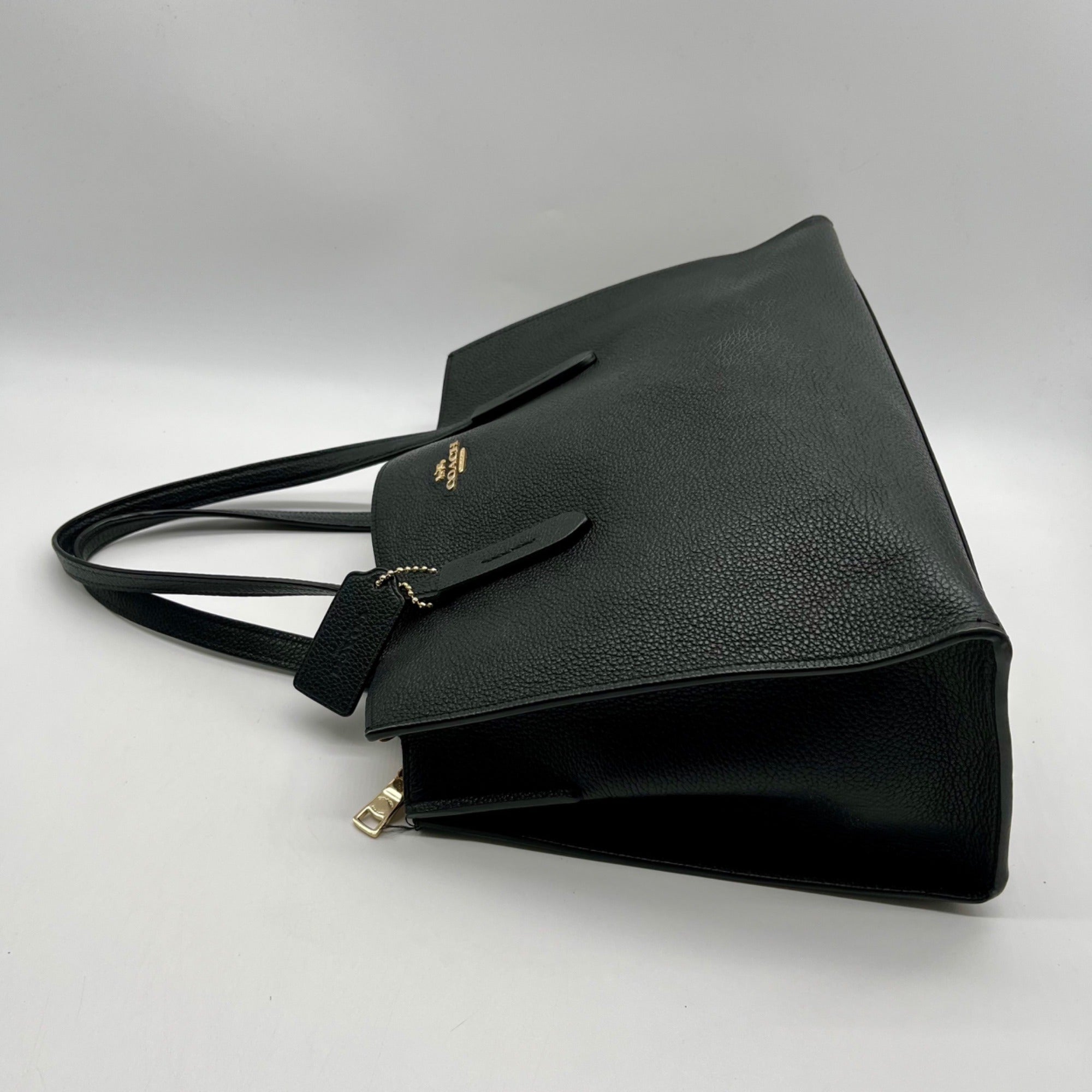 Coach Black Pebbled Leather Charlie Carryall Bag 25137