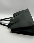 Coach Black Pebbled Leather Charlie Carryall Bag 25137