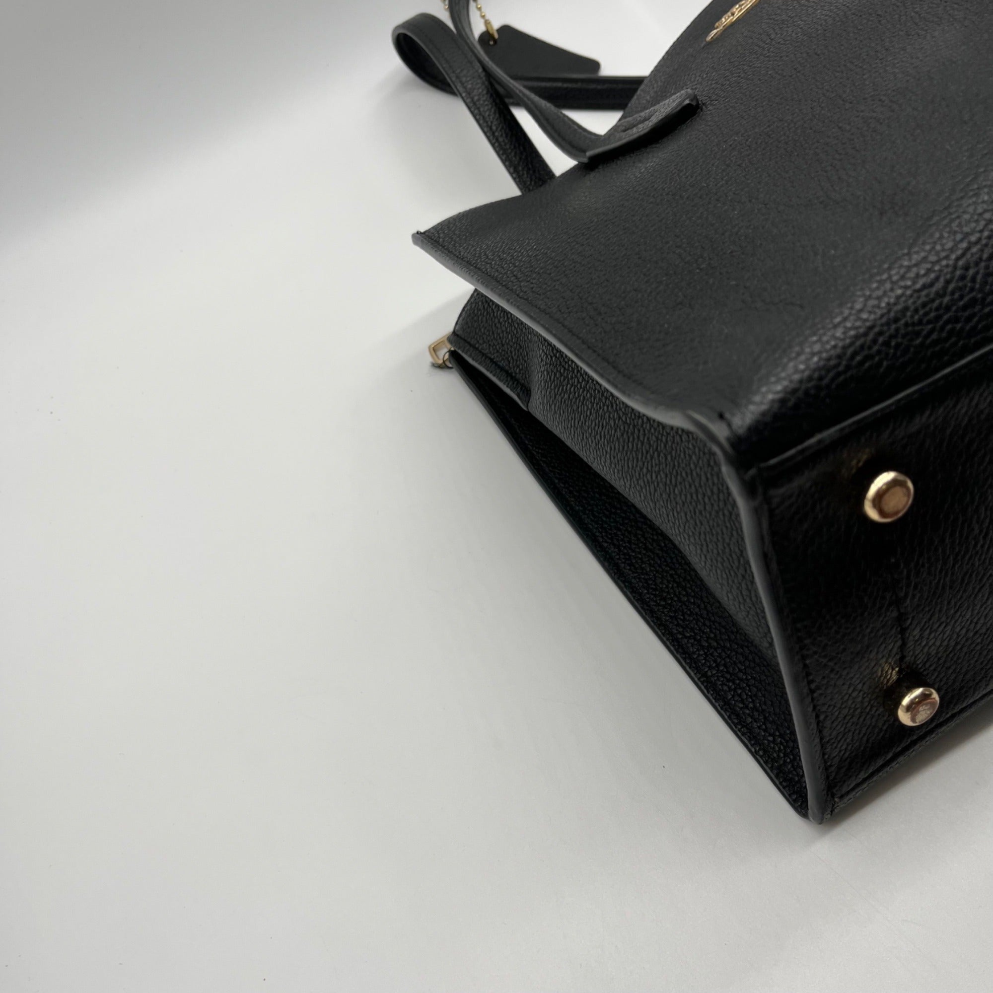 Coach Black Pebbled Leather Charlie Carryall Bag 25137