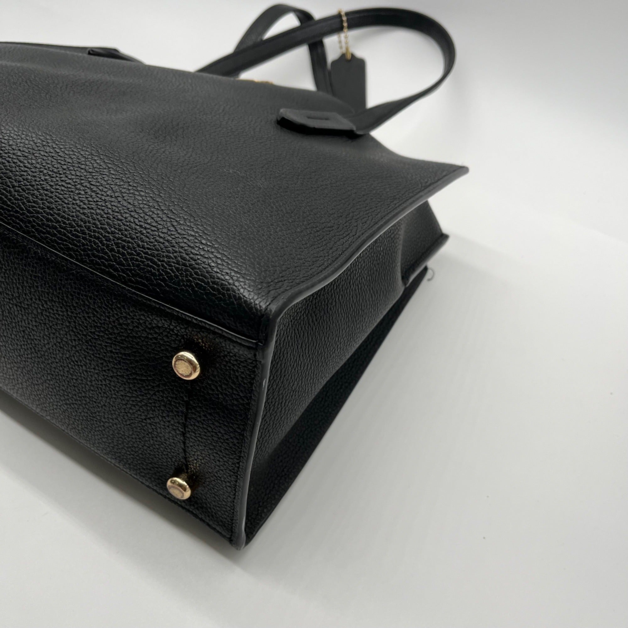 Coach Black Pebbled Leather Charlie Carryall Bag 25137