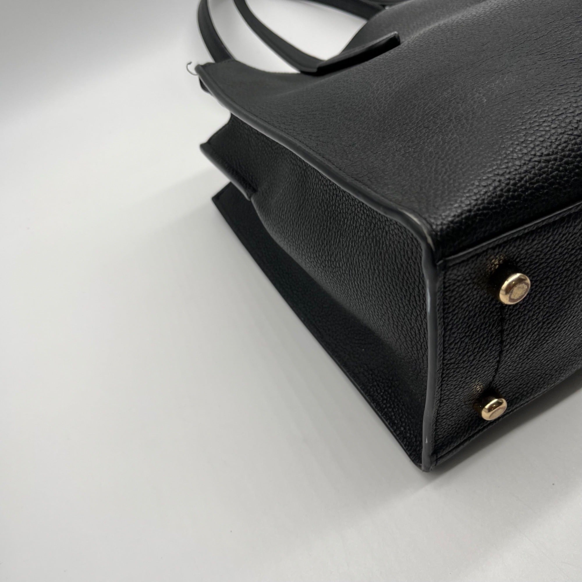 Coach Black Pebbled Leather Charlie Carryall Bag 25137