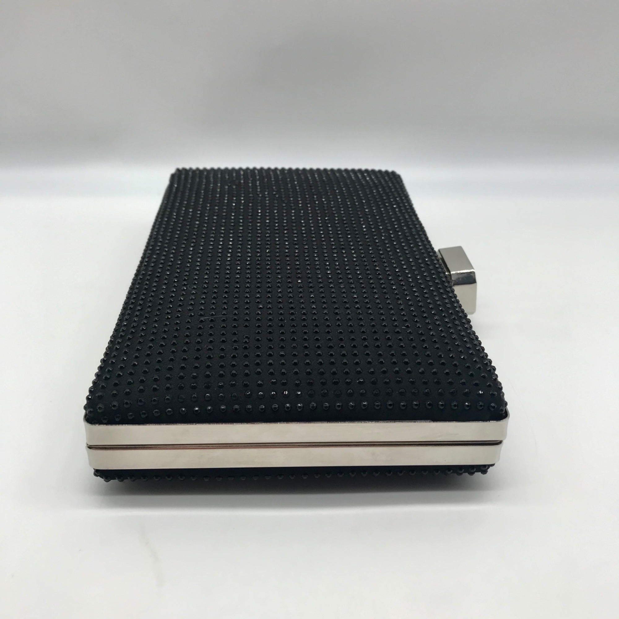 Nina Black Rhinestone Evening Clutch
