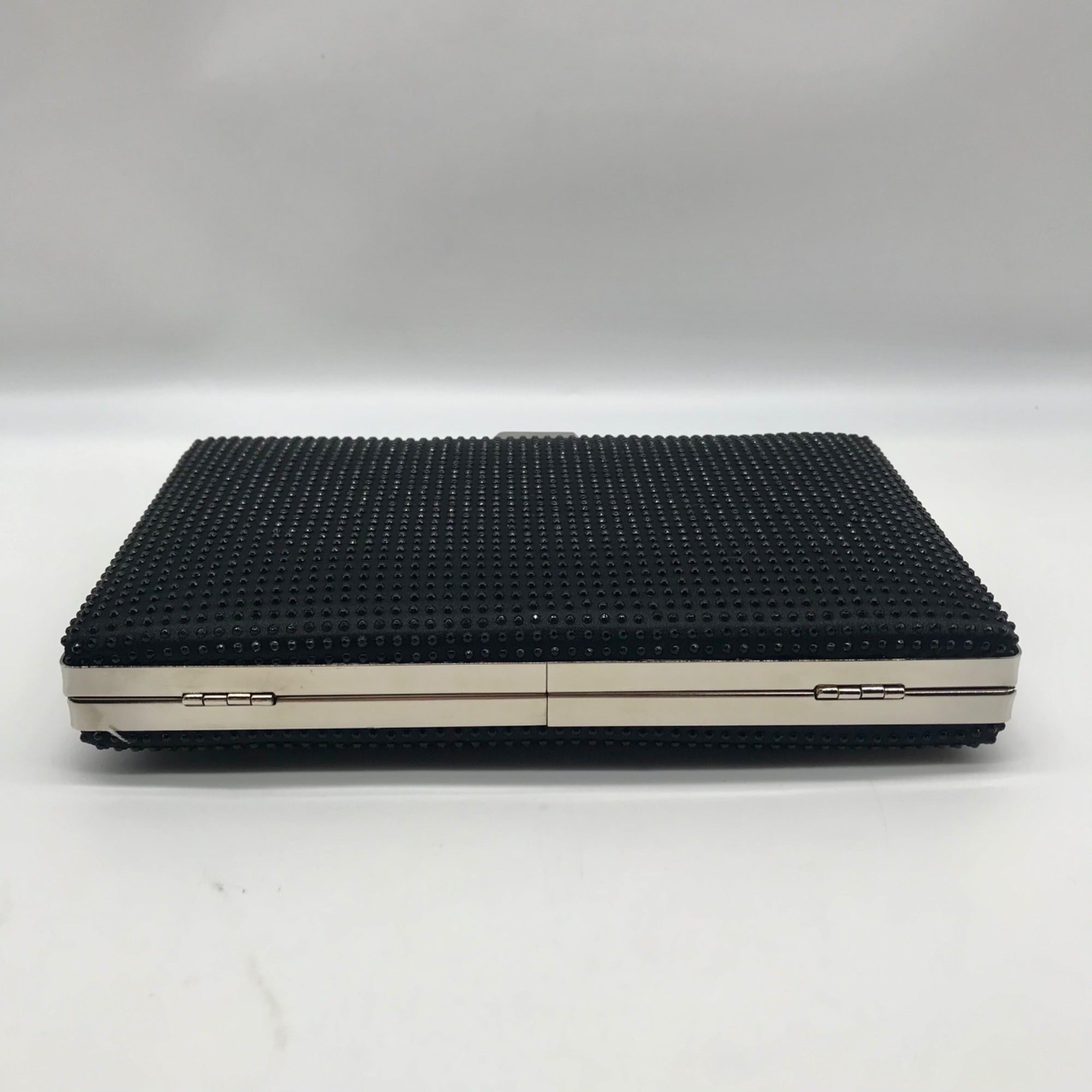 Nina Black Rhinestone Evening Clutch