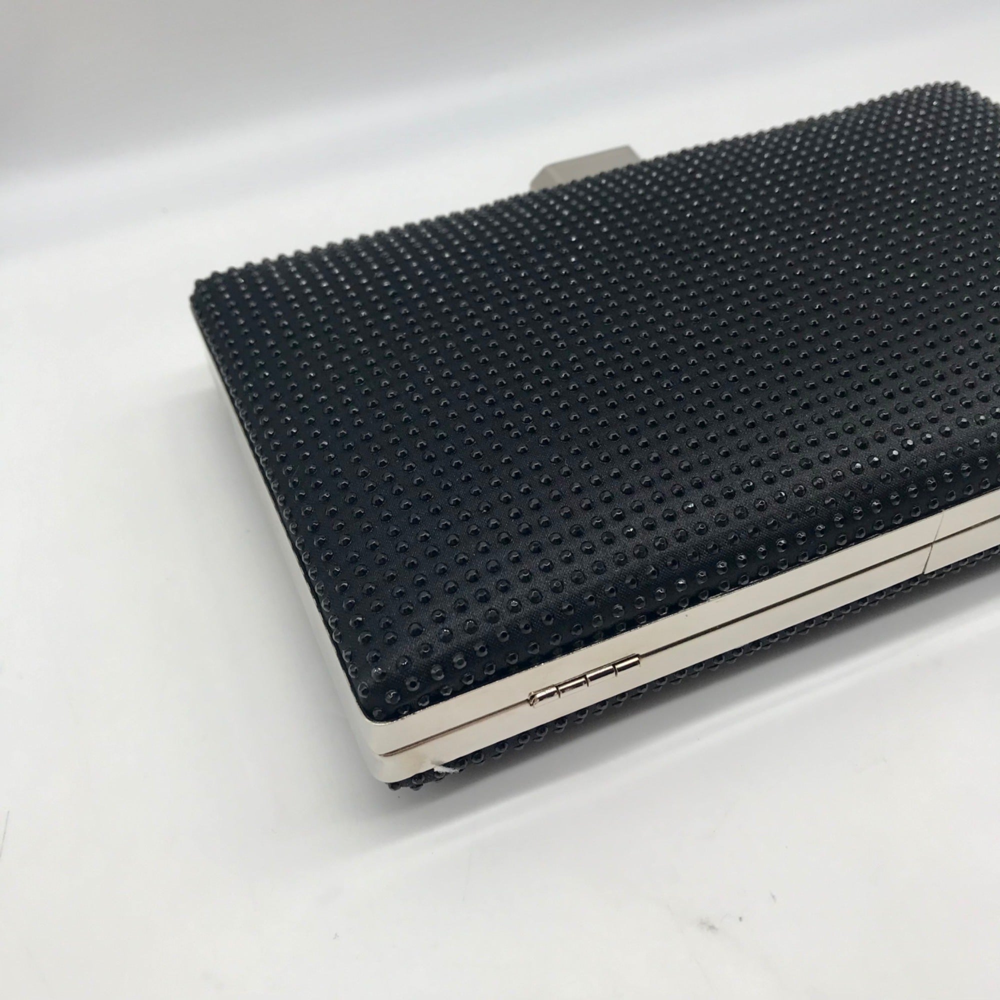 Nina Black Rhinestone Evening Clutch
