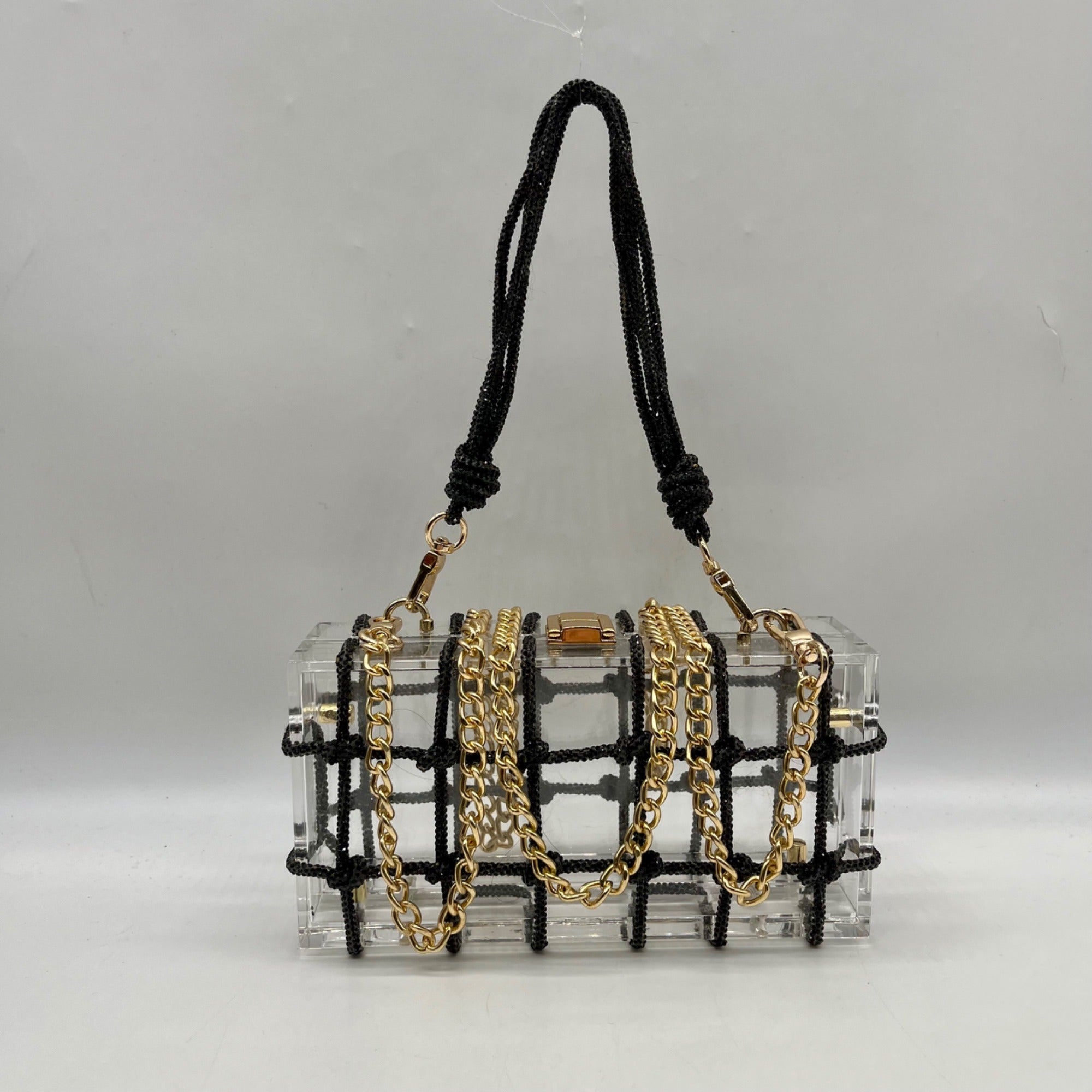 BC Bags Transparent Convertible Evening Bag