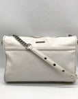 Rebecca Minkoff White Pebbled Leather Mac Crossbody Bag