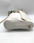 Rebecca Minkoff White Pebbled Leather Mac Crossbody Bag