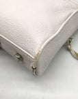 Rebecca Minkoff White Pebbled Leather Mac Crossbody Bag