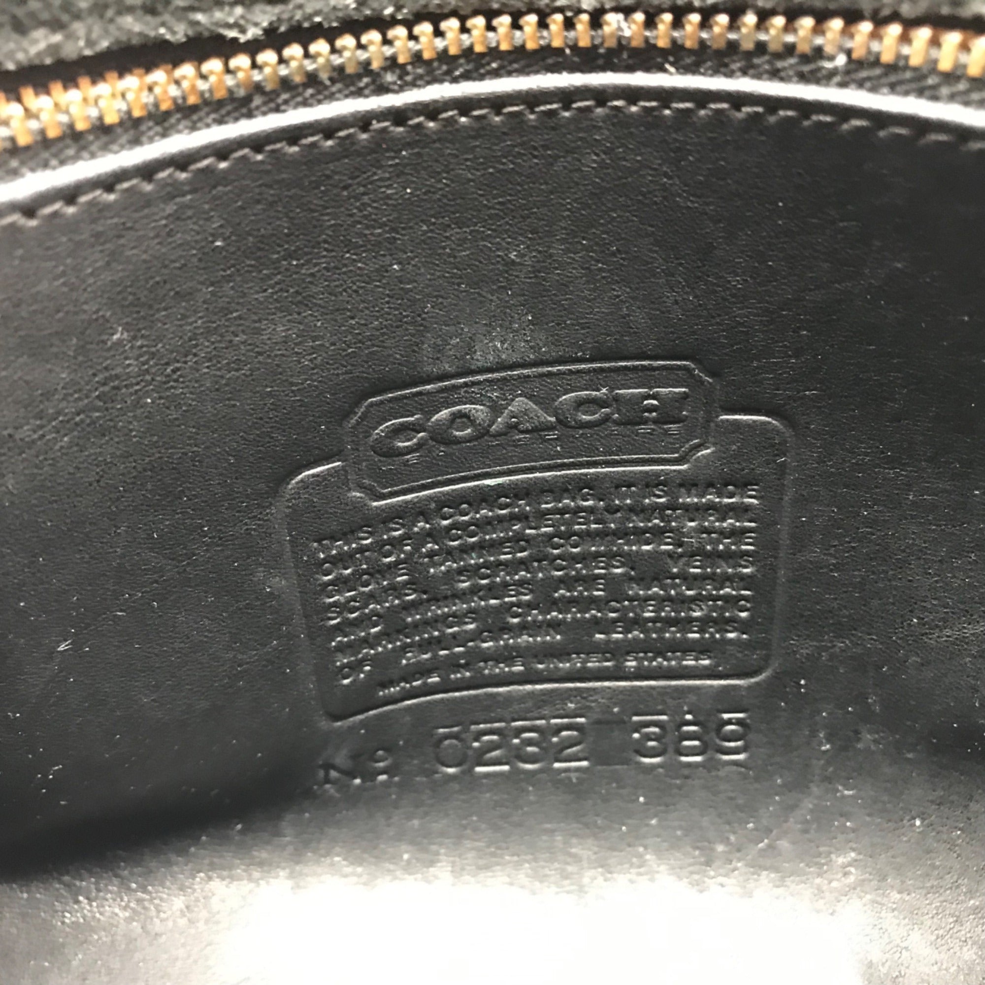 Coach Black Leather Vintage Chrystie Bag