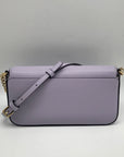 Kate Spade Lavender Saffiano Leather Flap Chain Crossbody Bag