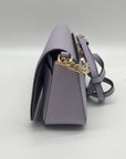 Kate Spade Lavender Saffiano Leather Flap Chain Crossbody Bag