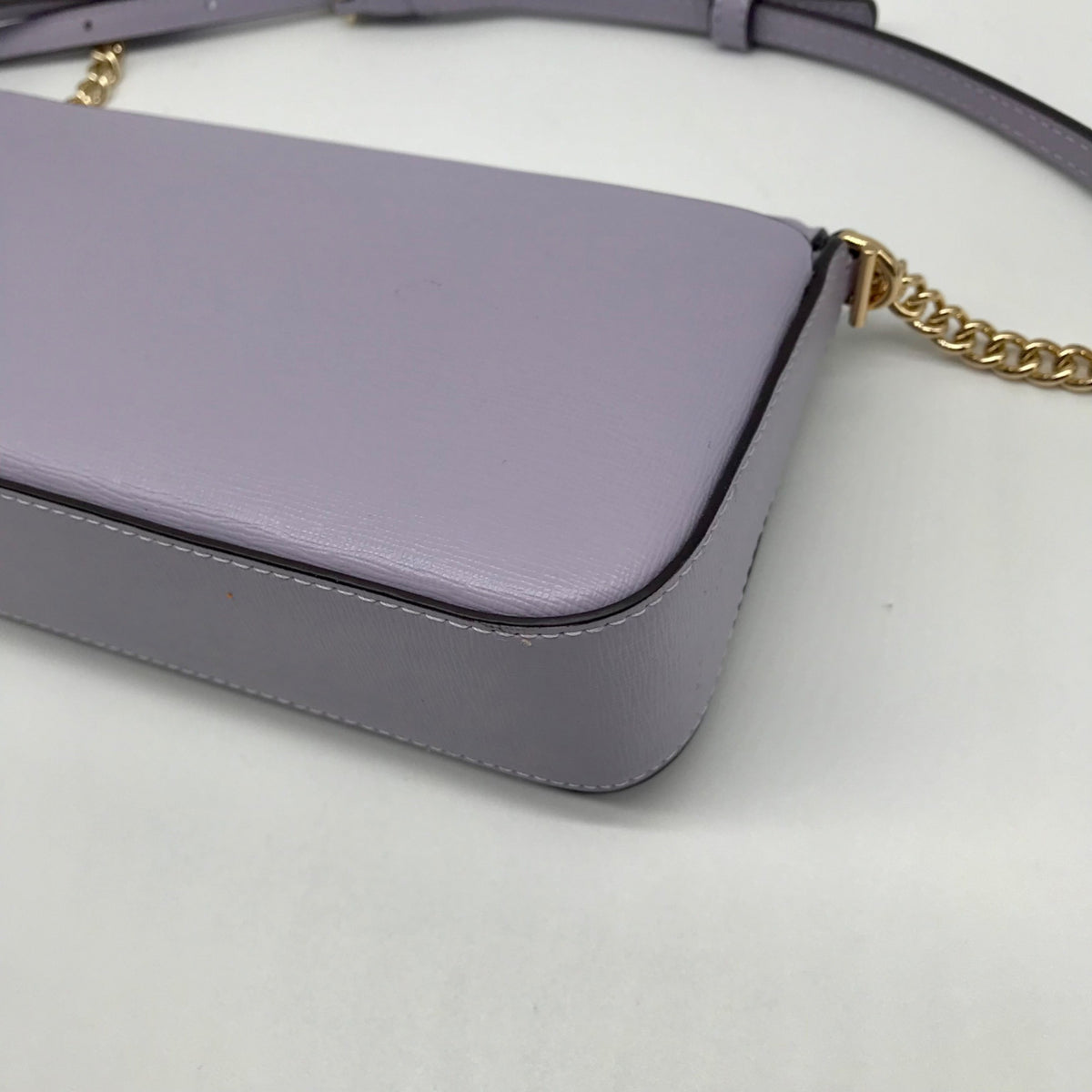Kate Spade Lavender Saffiano Leather Flap Chain Crossbody Bag