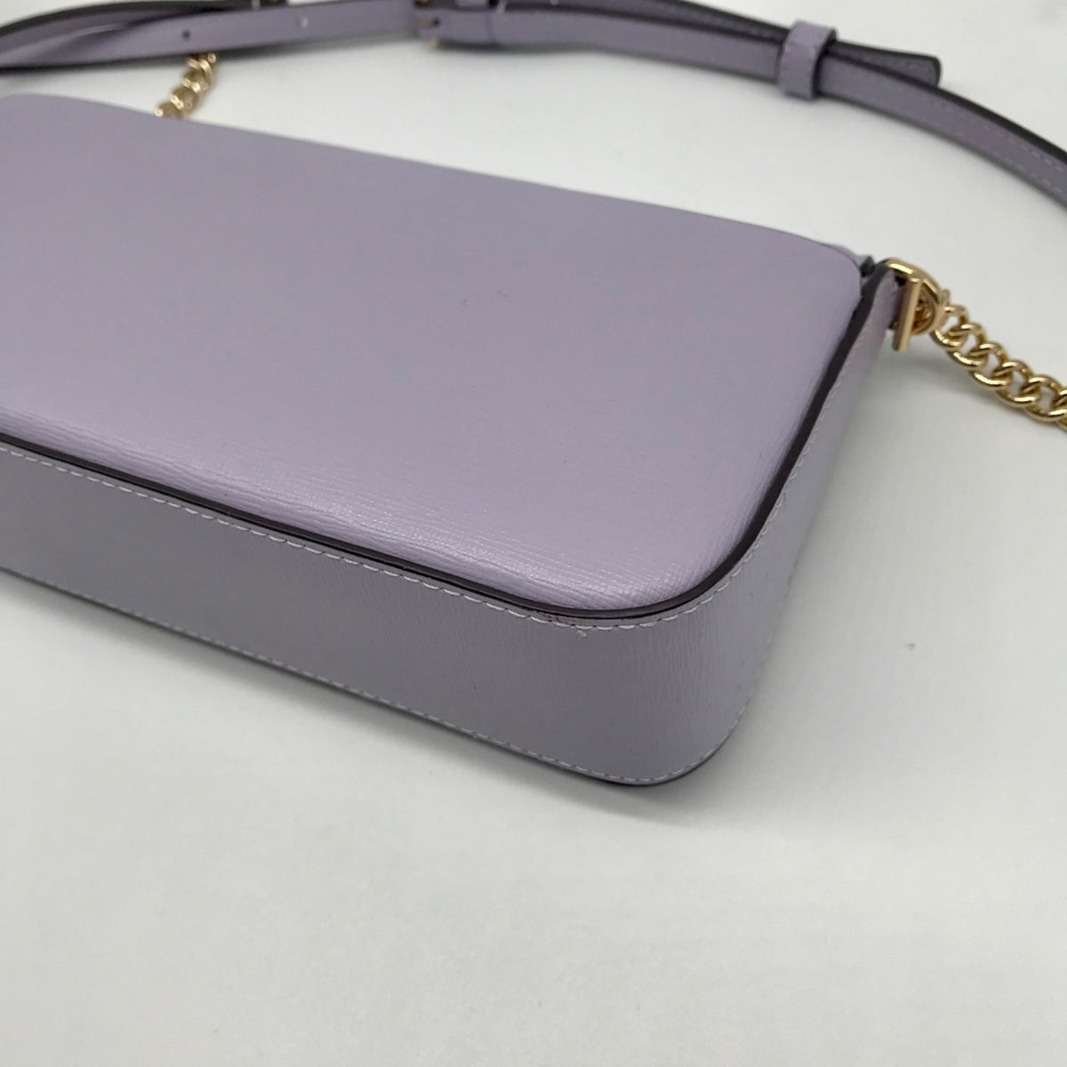 Kate Spade Lavender Saffiano Leather Flap Chain Crossbody Bag