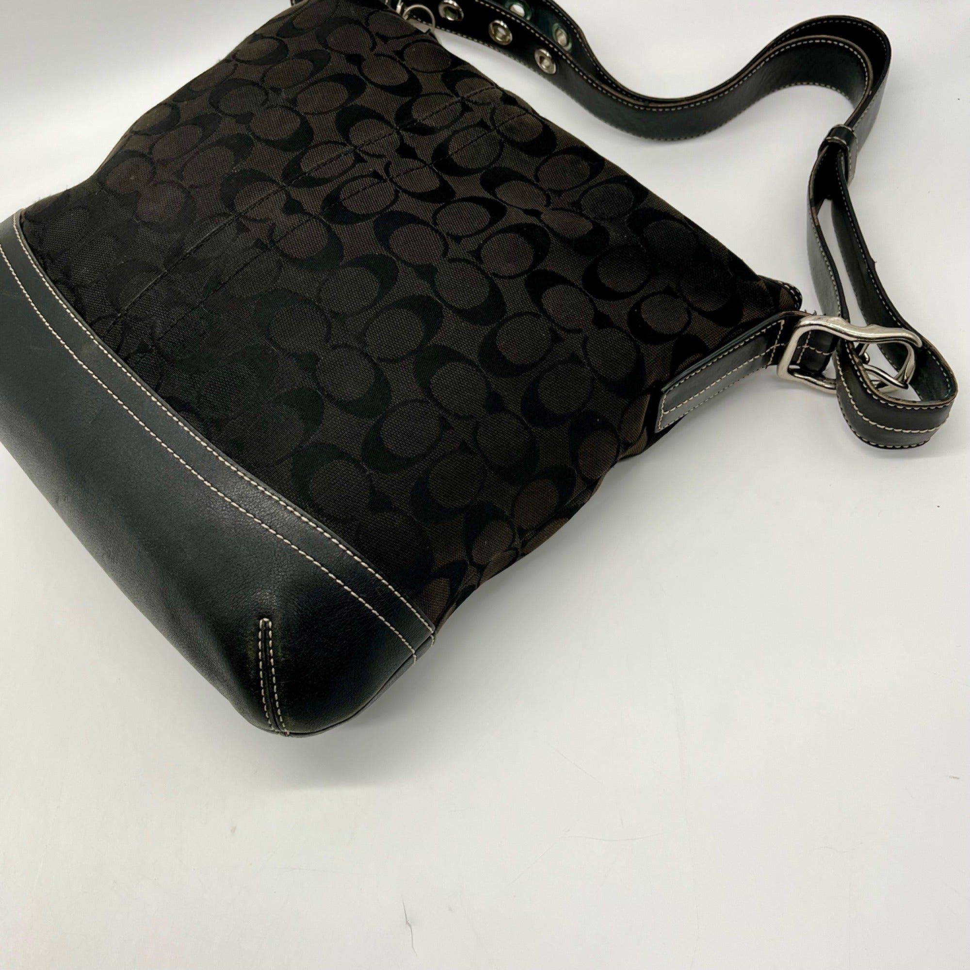 Coach Black Canvas Soho Shoulder Bag 9349