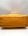 Michael Kors Orange Leather East West Hamilton Satchel Bag