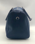 Rylor Blue Leather Duffle Bag