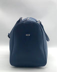 Rylor Blue Leather Duffle Bag
