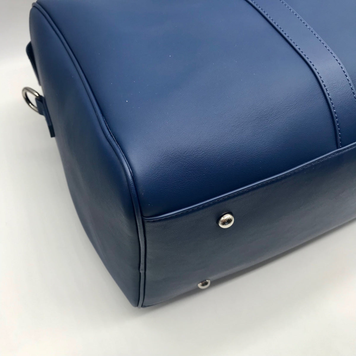 Rylor Blue Leather Duffle Bag