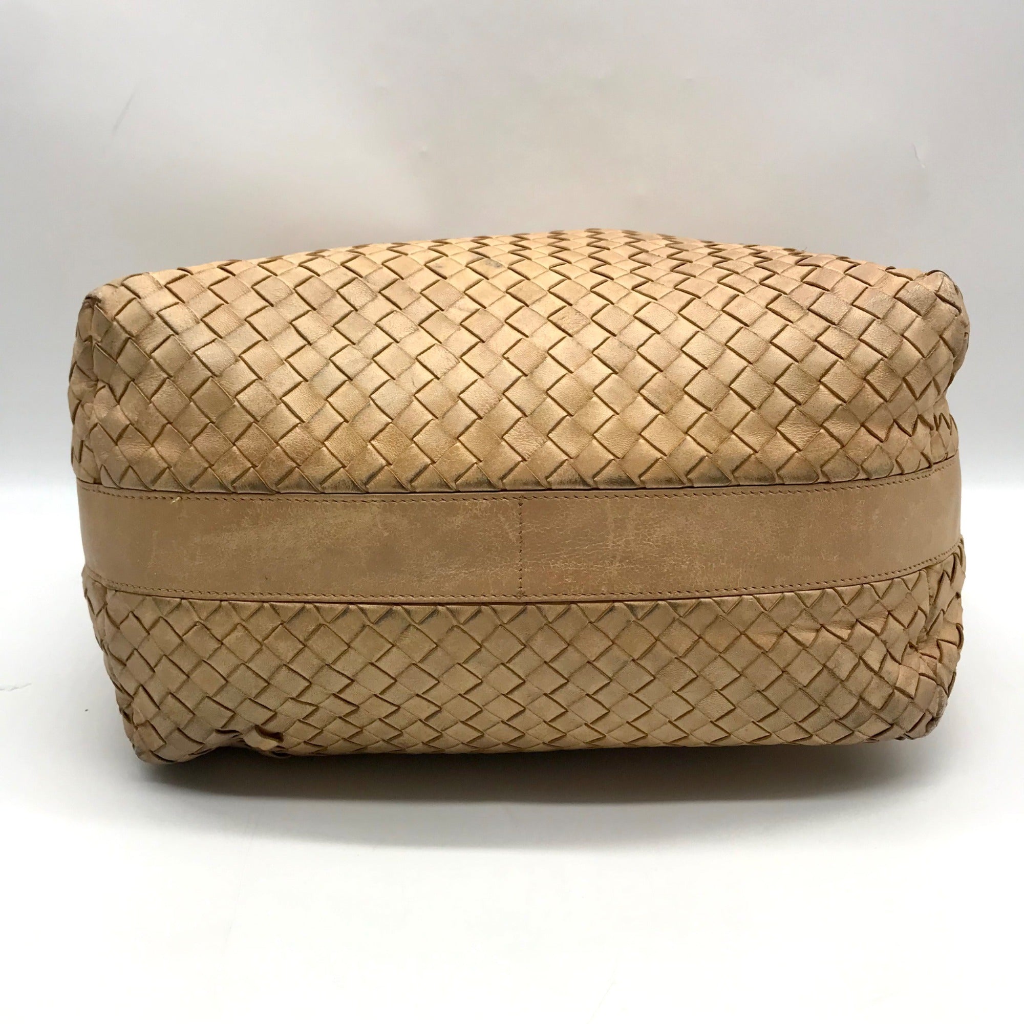 Bottega Veneta Pinecone Woven Leather Hop Hobo Bag
