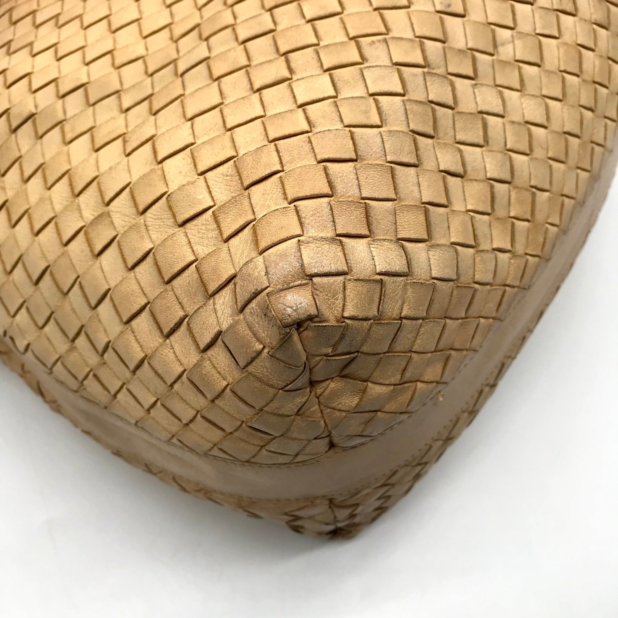 Bottega Veneta Pinecone Woven Leather Hop Hobo Bag