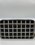 Kate Spade Black & White Saffiano Leather Neda Laurel Way Wallet