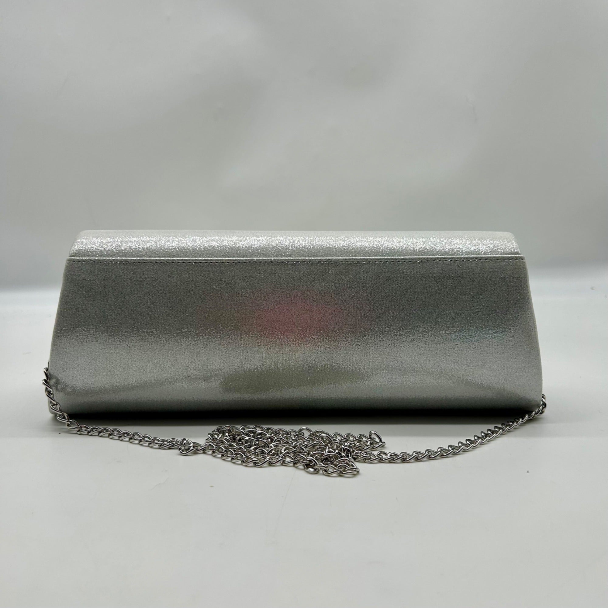 Nina Silver Evening Clutch Bag