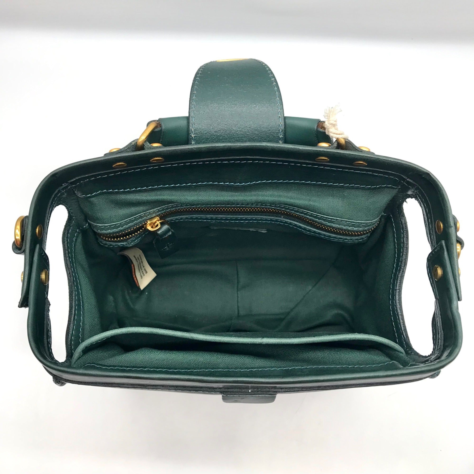 Old Trend Dark Green Genuine Leather Doctor Transport Satchel Bag