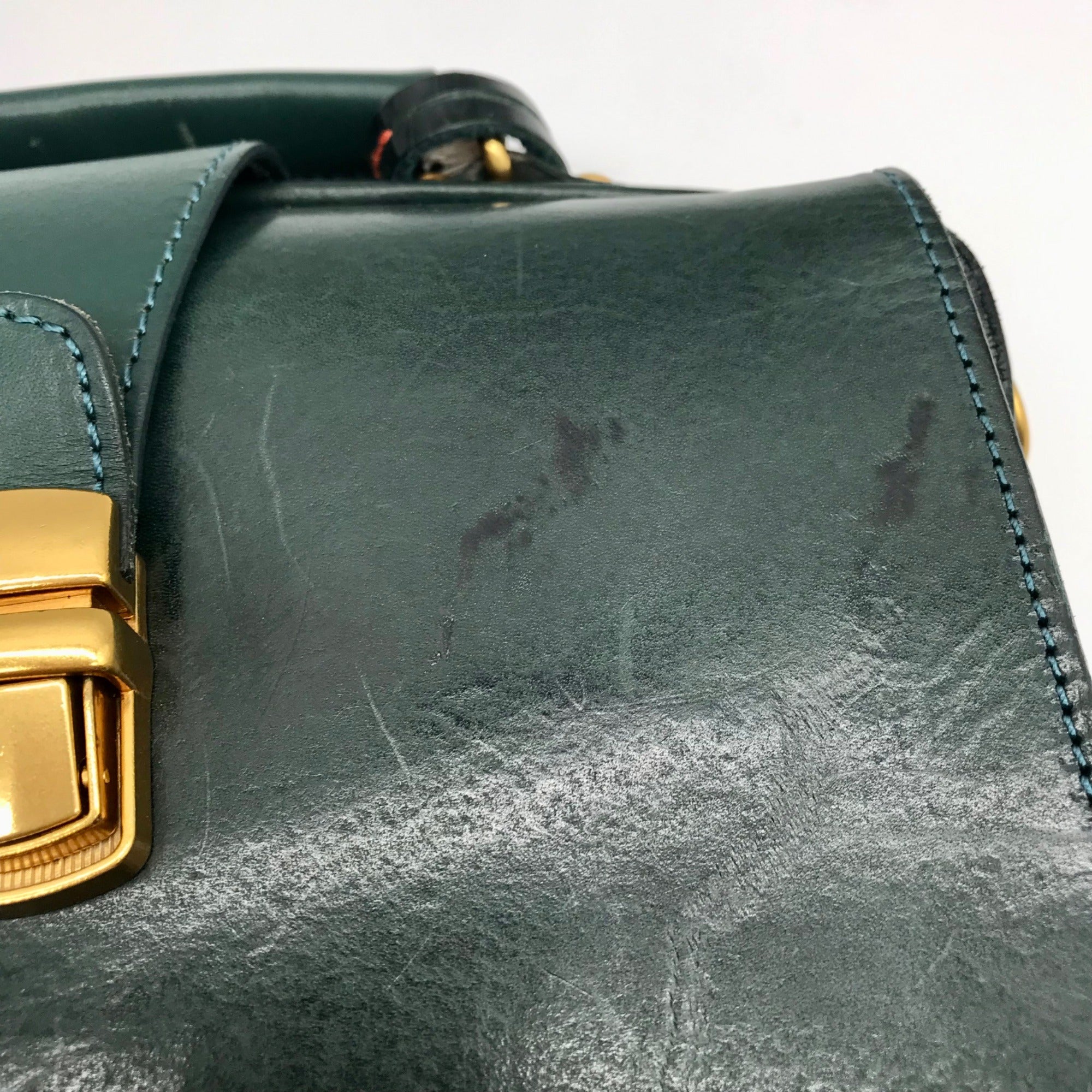 Old Trend Dark Green Genuine Leather Doctor Transport Satchel Bag