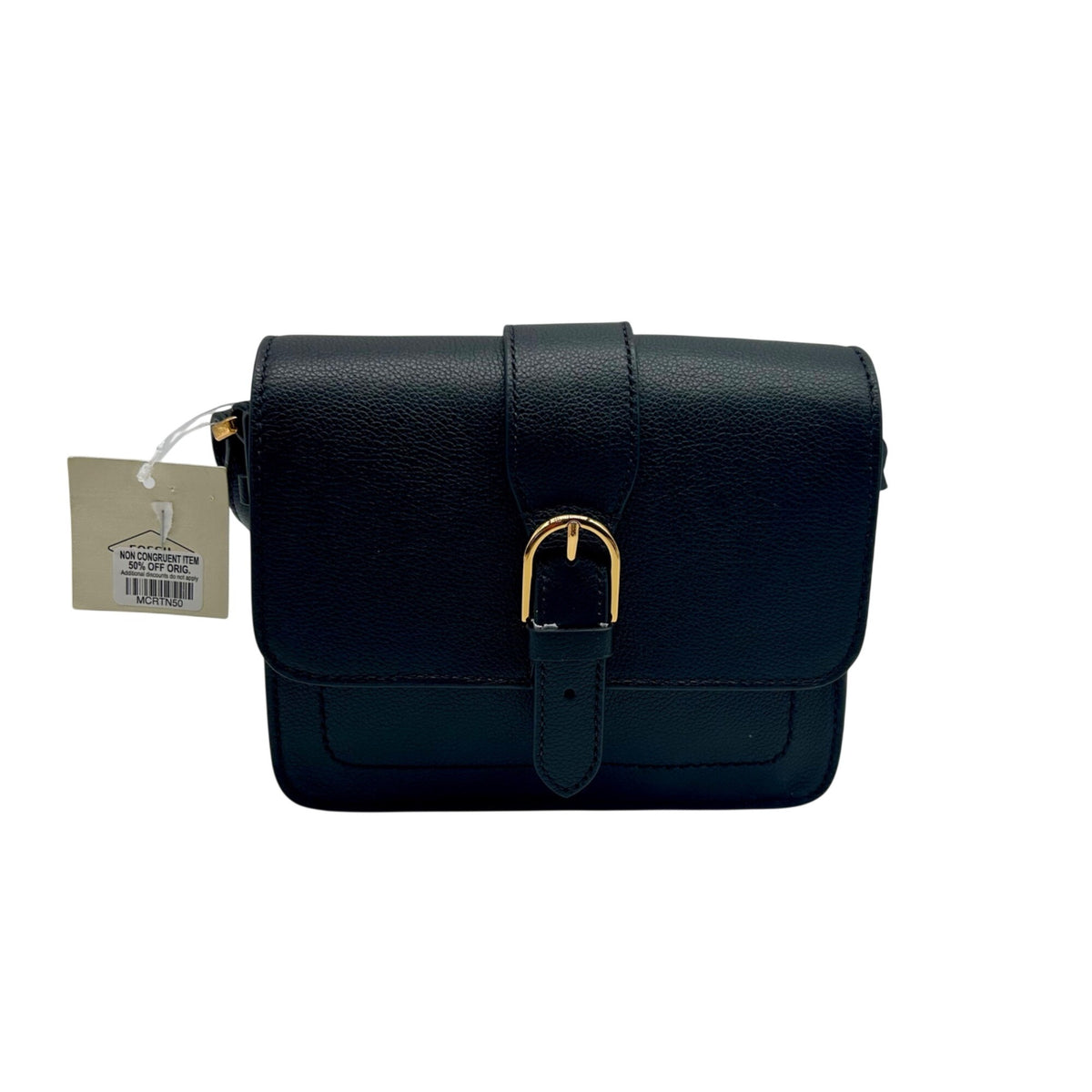 Fossil Zoey Black Leather Crossbody Bag