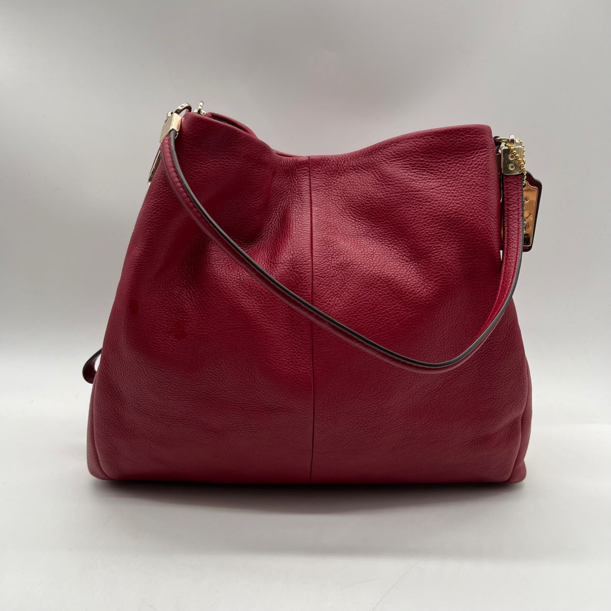 Coach Red Leather Madison Pheobe Shoulder Bag
