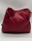 Coach Red Leather Madison Pheobe Shoulder Bag